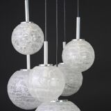Grand cascading chandelier in Murano glass by Doria, Germany, 1970s.