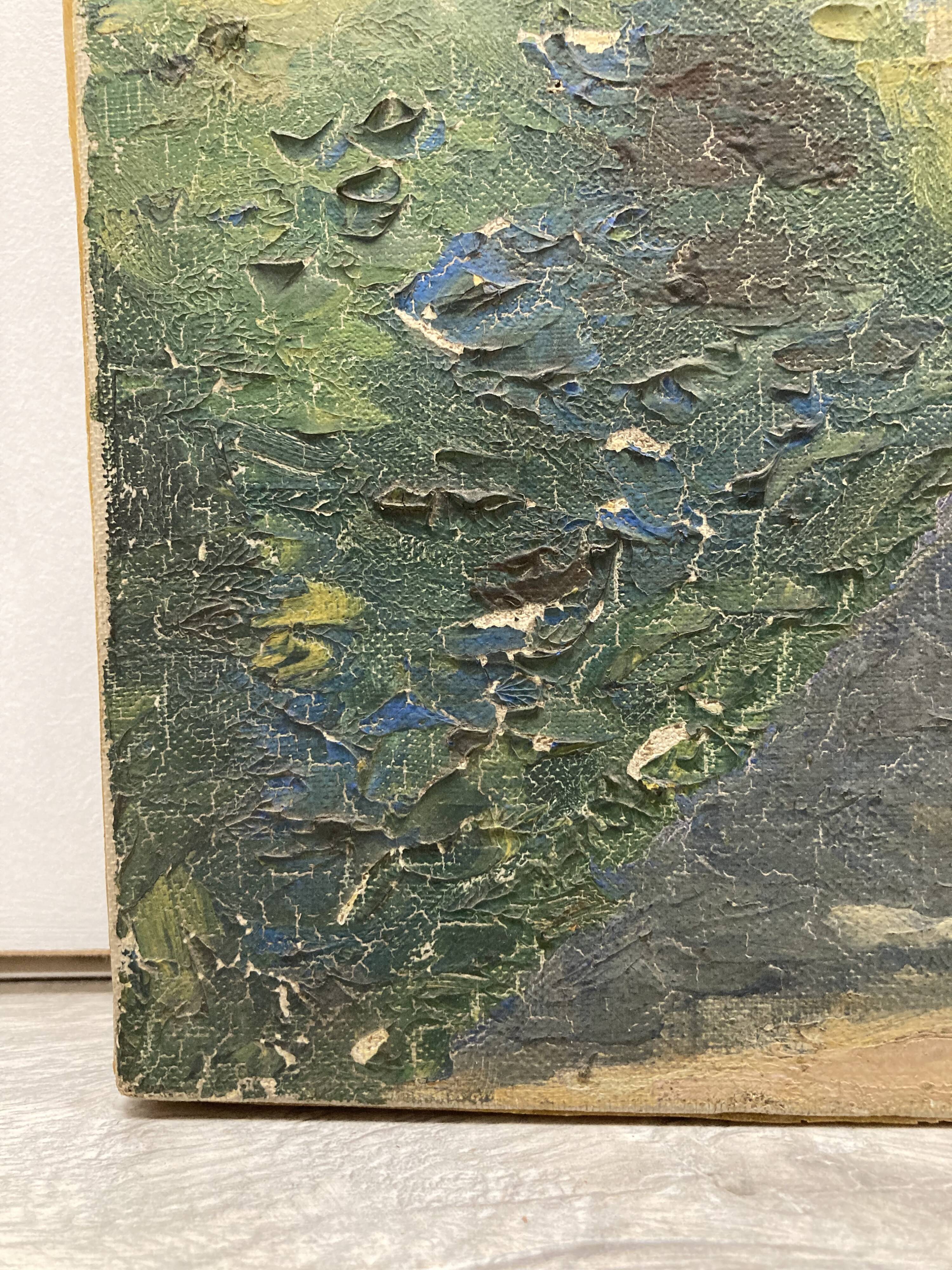 Huile sur toile vintage