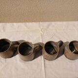 Lot of 4 sandstone glasses