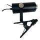 Vintage black metal clamp spotlight