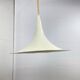 Lampe suspendue blanche vintage witchhat / chapeau de sorcière réglable