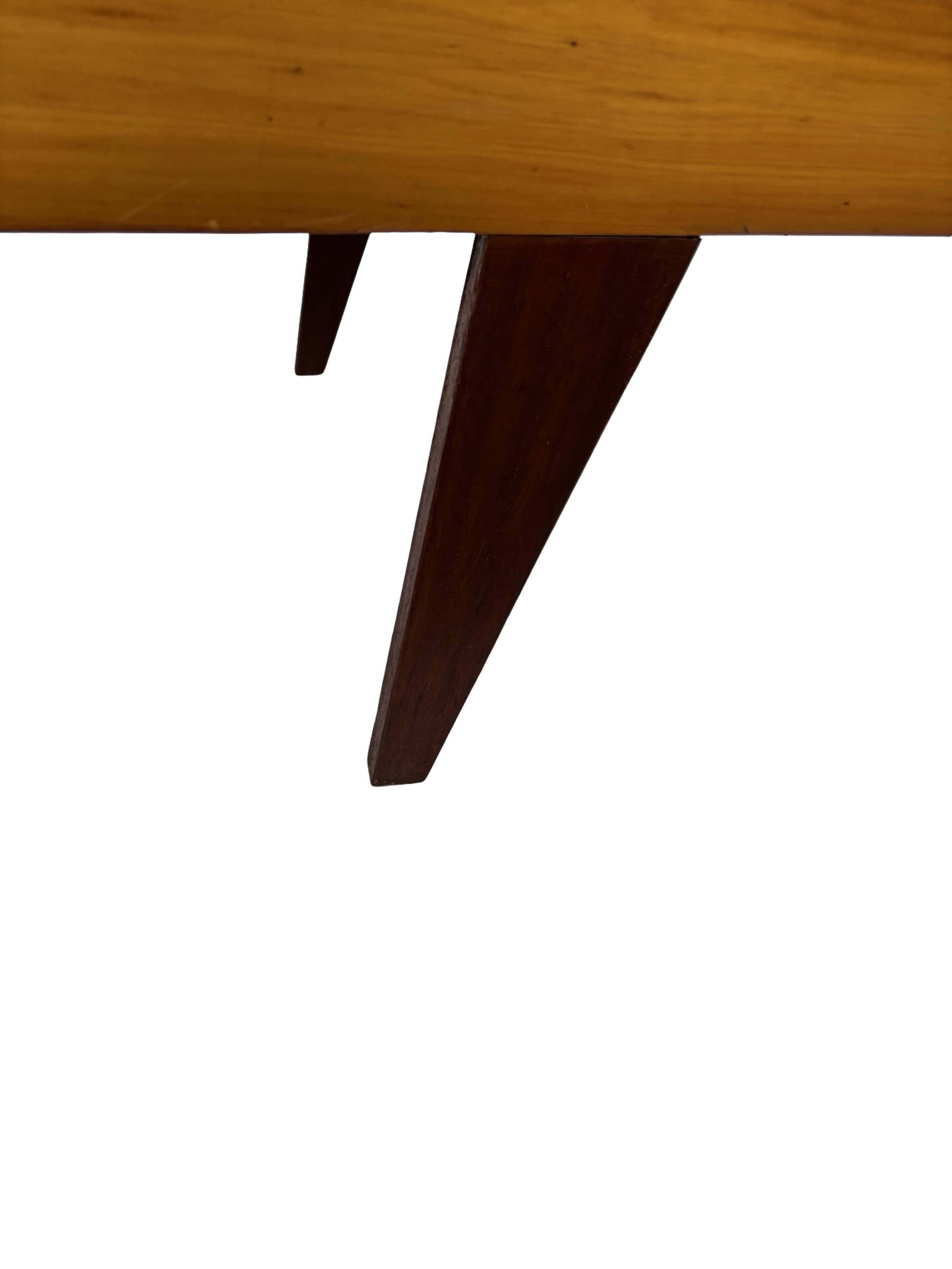 Vintage daybed minimalist design in Teak and Oak 1960s