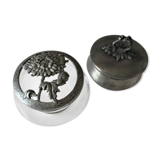 Duo of vintage tin boxes