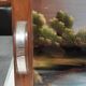 Painted wooden tray. Art Deco, signed Dope