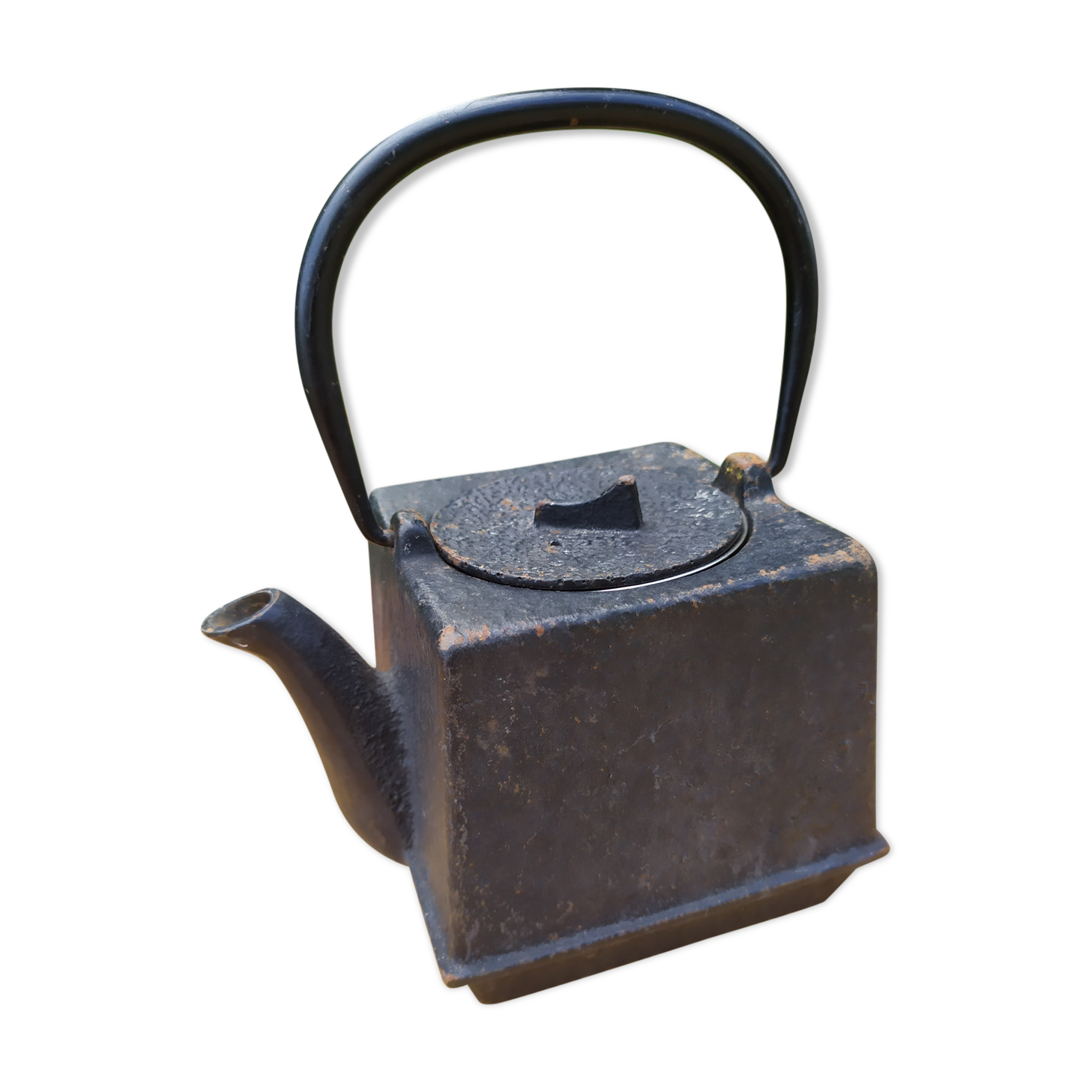 small cast iron teapot