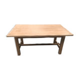 Old artisanal farmhouse table solid oak