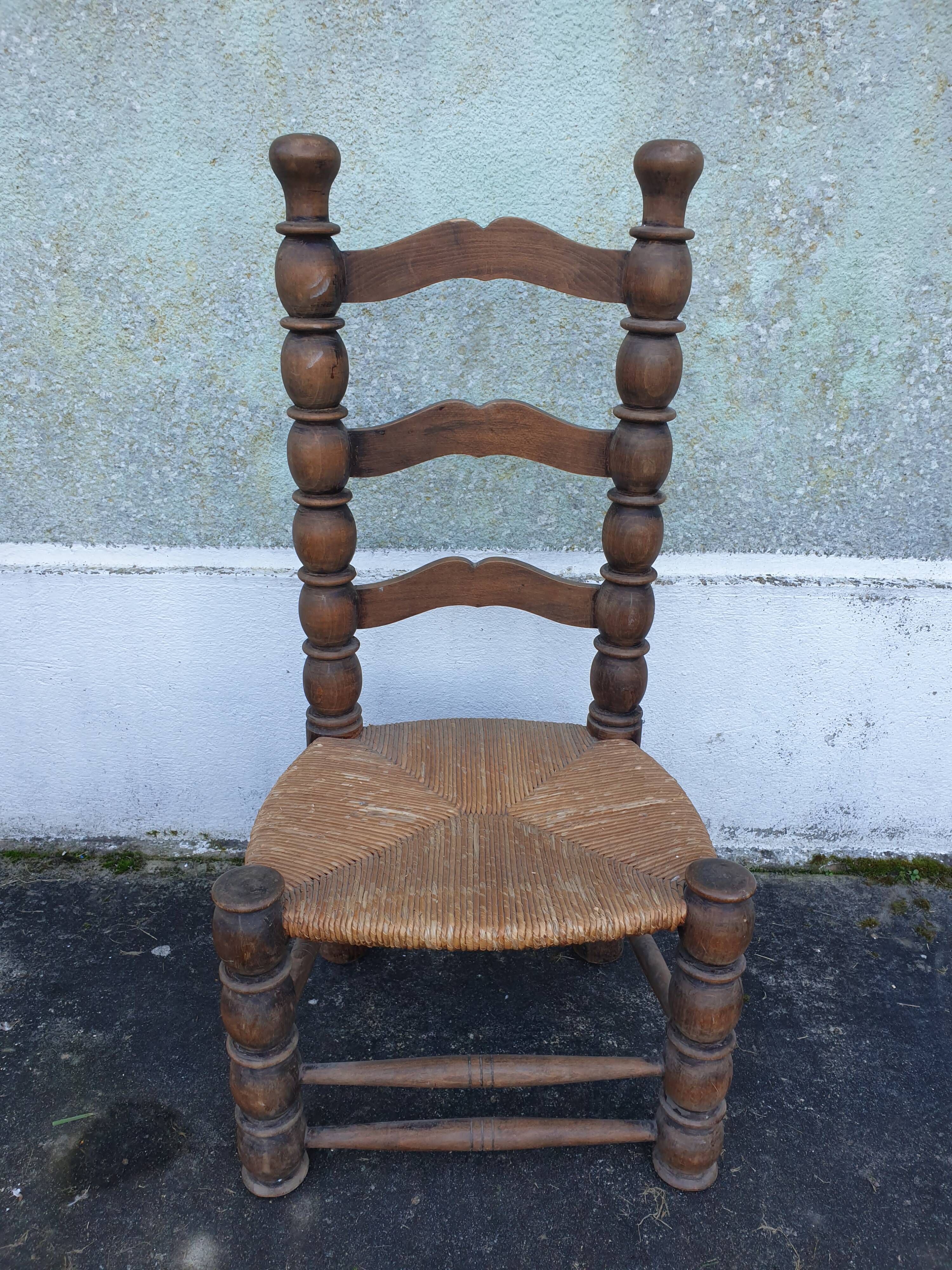 Brutalist chair in the Charles Dudouyt 60's style