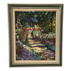 Oil on canvas "Garden in Bloom", signed