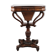 Antique mahogany sewing table on a pillar from around the year 1840s