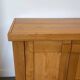 Maison Regain sideboard, vintage French elm wood credenza, brutalist 1970s modern
