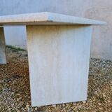 Travertine coffee table