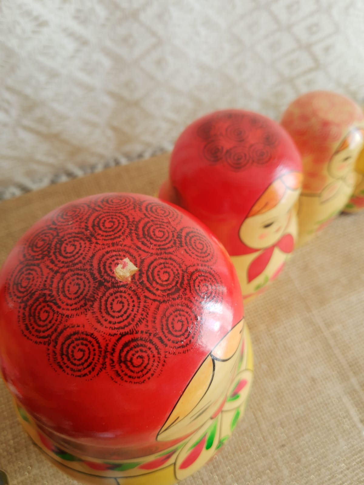 Set of 12 Russian nesting dolls - vintage