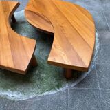 Table basse T22 dite"oeil" - Pierre Chapo - Années 70
