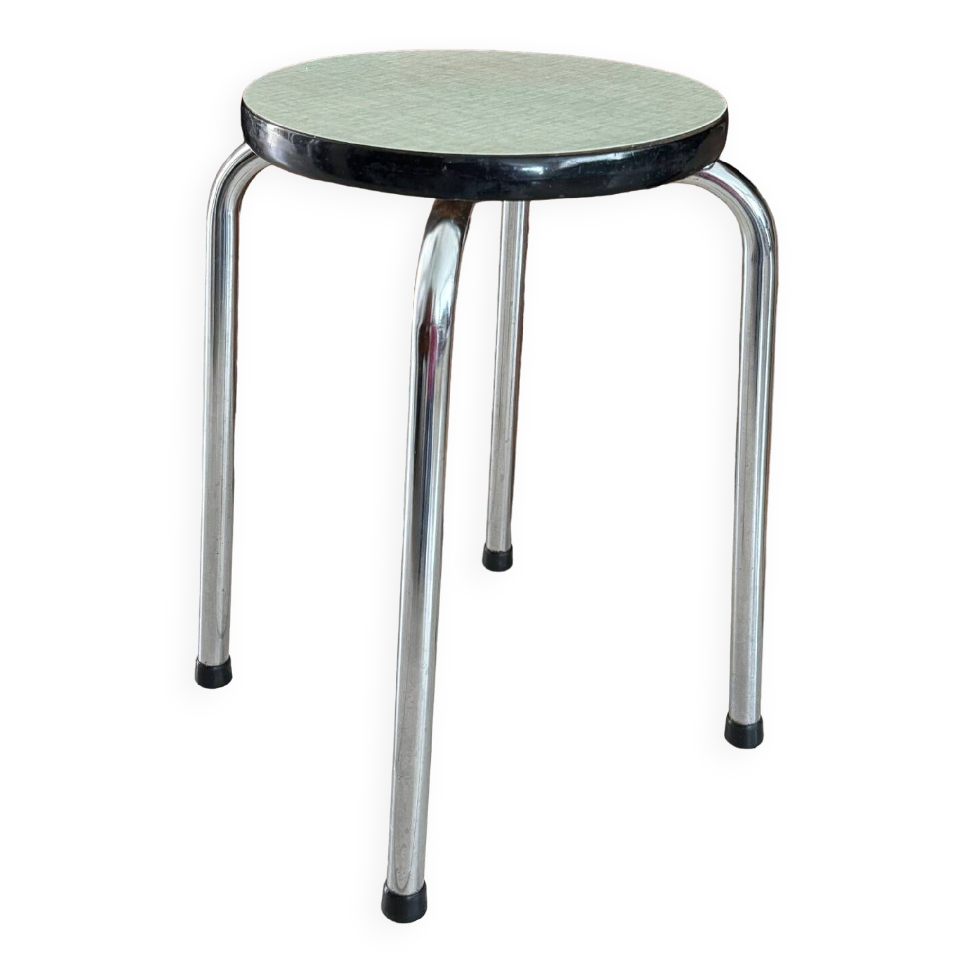 Green formica stool