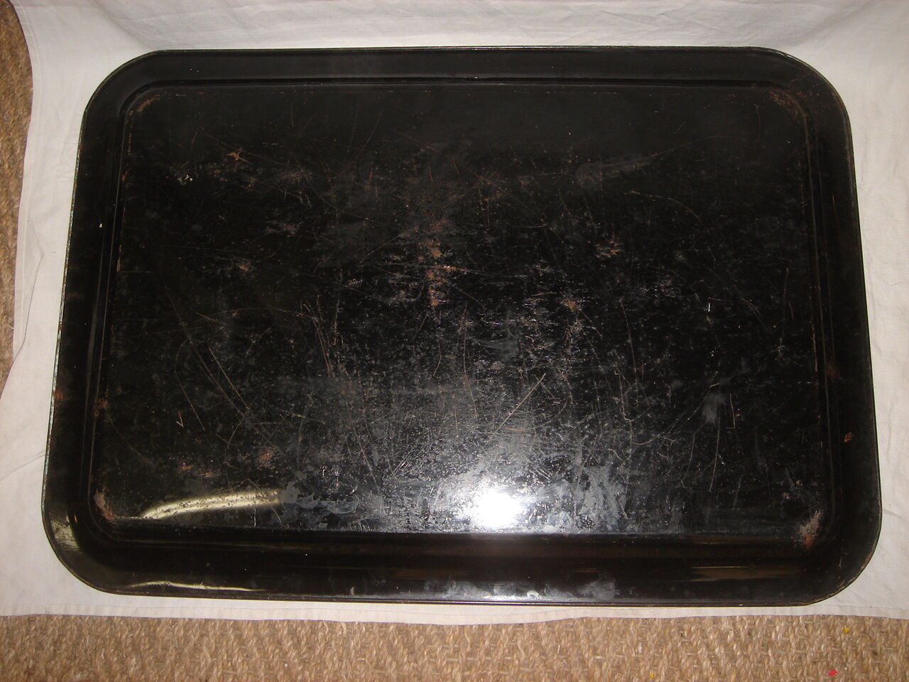Tin service tray, Made in england