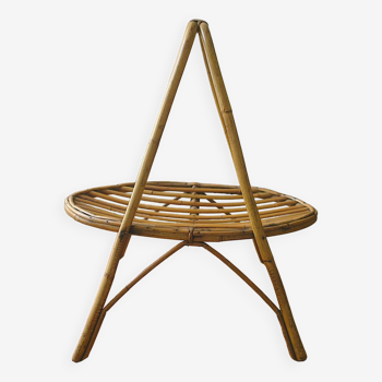 Mid century bamboo magazine rack 1960s