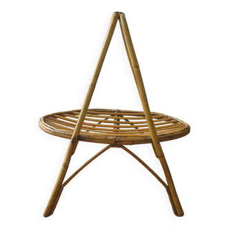 Mid century bamboo magazine rack 1960s