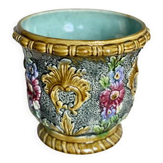 19th-century earthenware cache pot