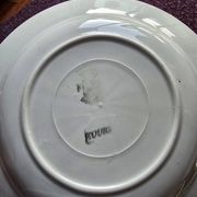 Antique Art Deco plates from the 1930s by Badonviller and Labrut brothers.