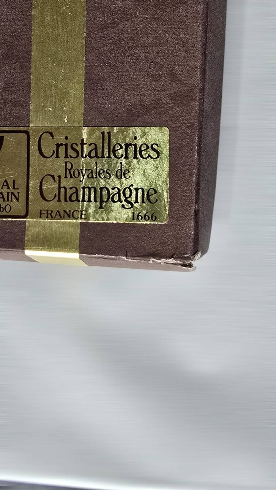 Set of 12 Chrystal knife rests from Cristalleries Royales de Champagne