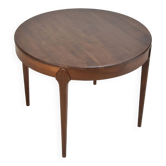 Vintage round Scandinavian table from the 60s, teak legs.