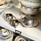 Selfish service in hammered silver-plated metal, 1930s - 3 pieces