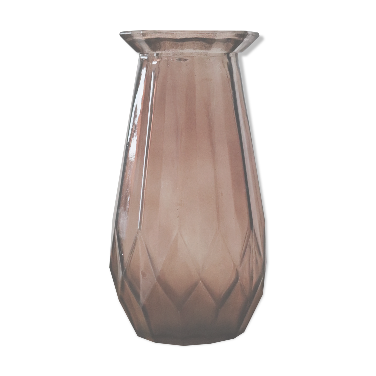 Antique vase in molded glass