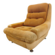 Fauteuil lounge velours côtelé "Gamba S.A. Paris" – Teinte Pêche / Abricot