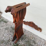 "Dagobert" folding chair with lion heads