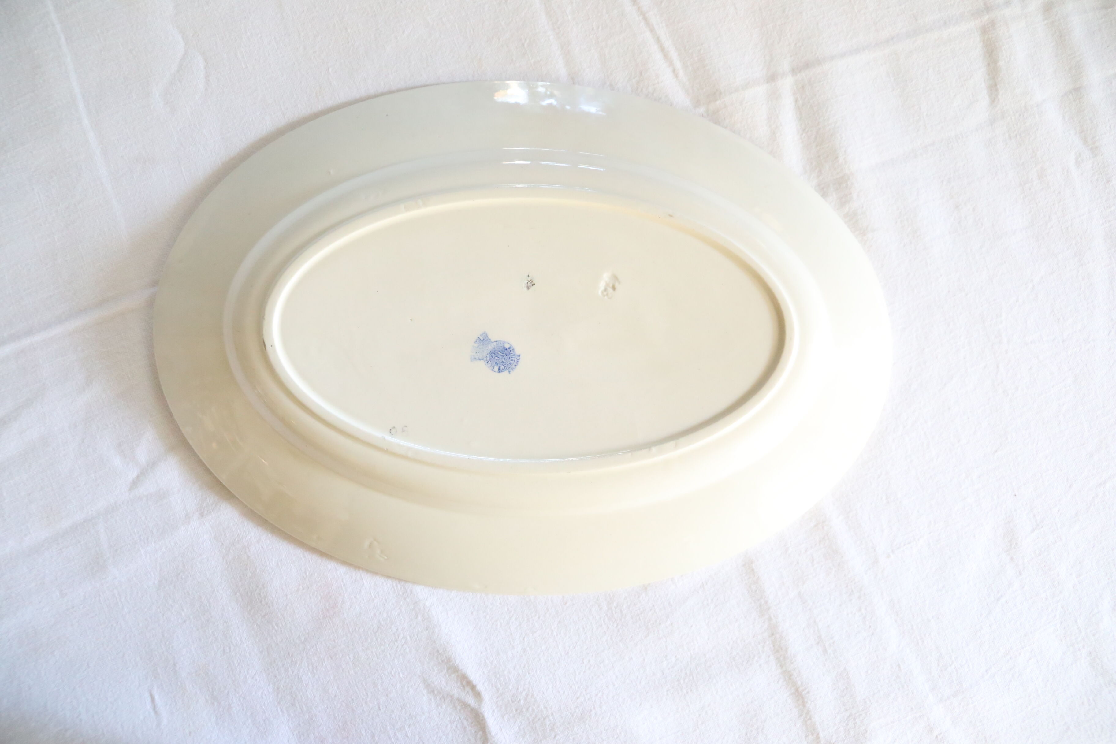 Badonviller 1930 oval dish, French manufacture, rare, authentic, table art