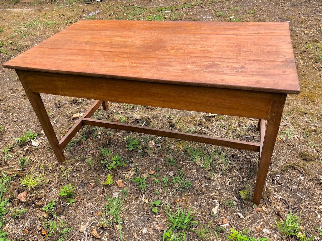 Colonial desk in massive teak