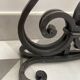 Brutalist double candle holder wrought iron