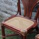 Lot de 2 chaises vintage en rotin avec assise cannage