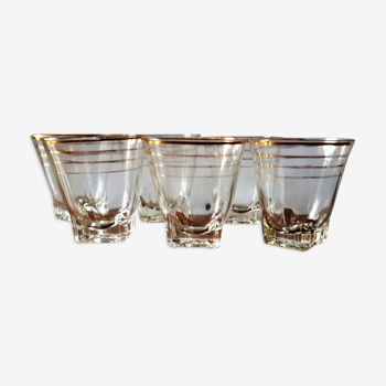Set of 6 vintage vintage liqueur glasses