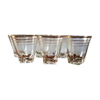 Lot de 6 verres à liqueur anciens "vintage"