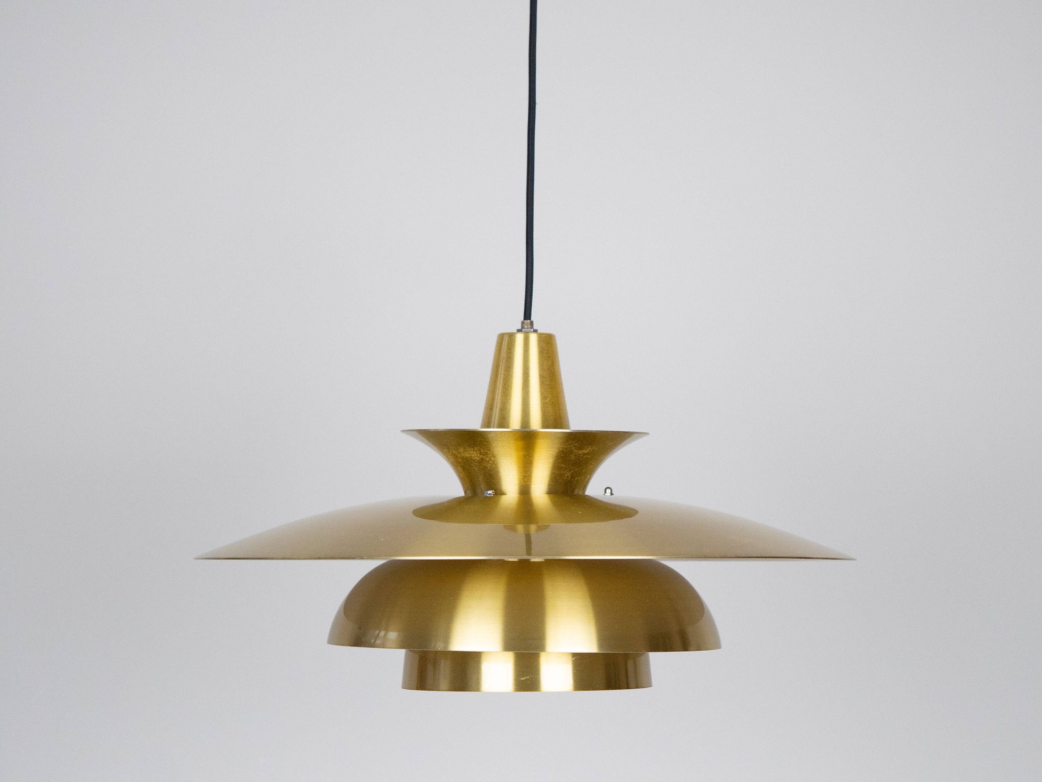 Danish vintage pendant lamp Roma by Junge, 1980s