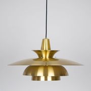 Danish vintage pendant lamp Roma by Junge, 1980s