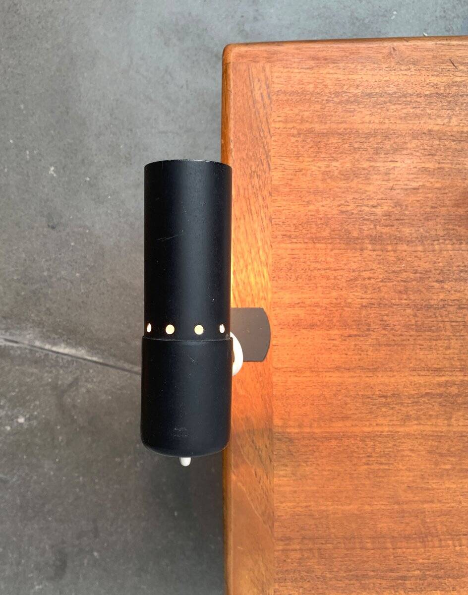 Mid-century minimalist clamp table lamp, 1960s