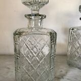 Crystal whisky carafes