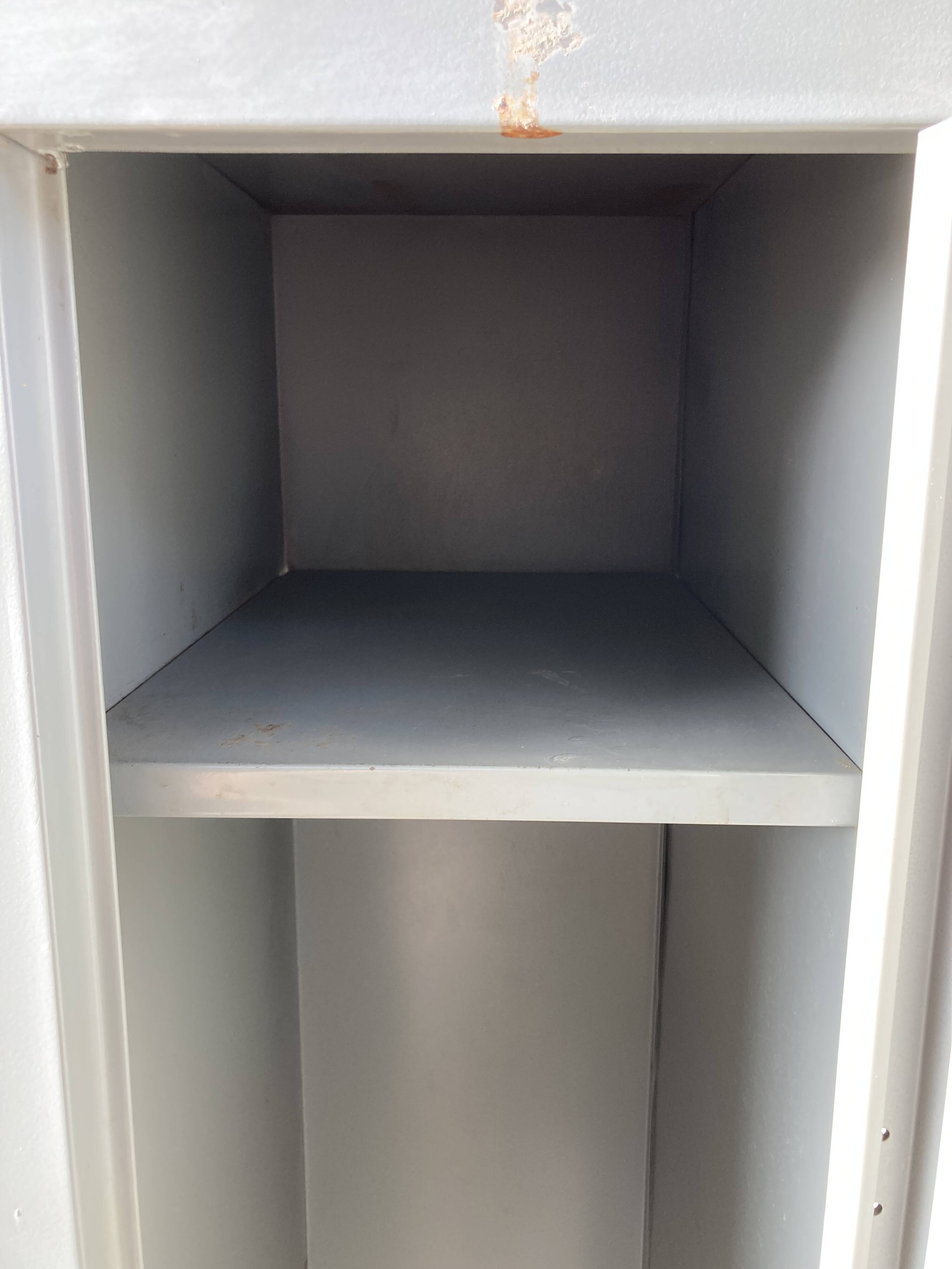 Two-door metal locker