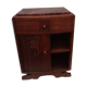 Art deco bedside table top marble door on the left