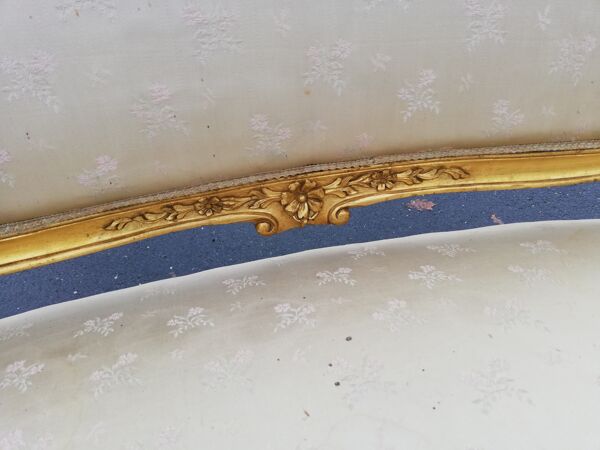 Banquette Napoléon 3 style Louis XV