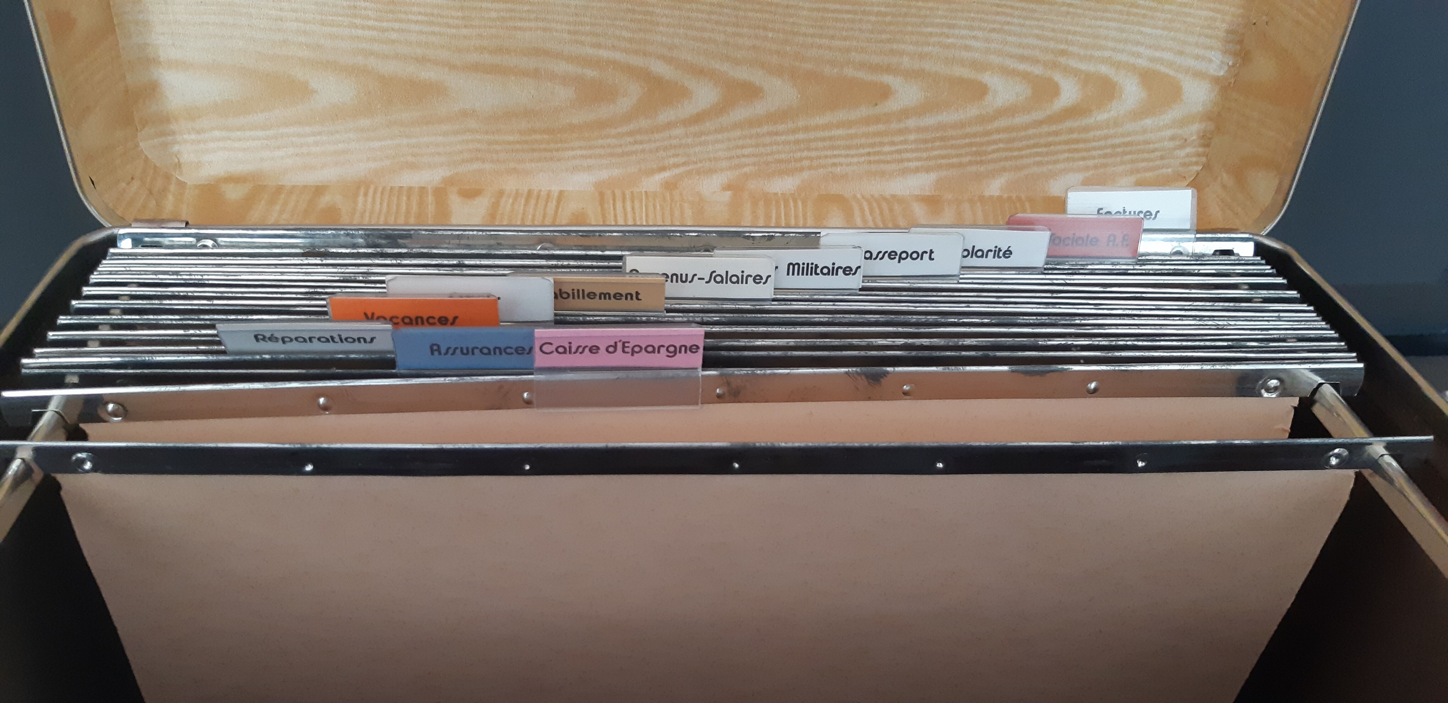 Vintage blue box ranking 12 folders suspended this. 1960