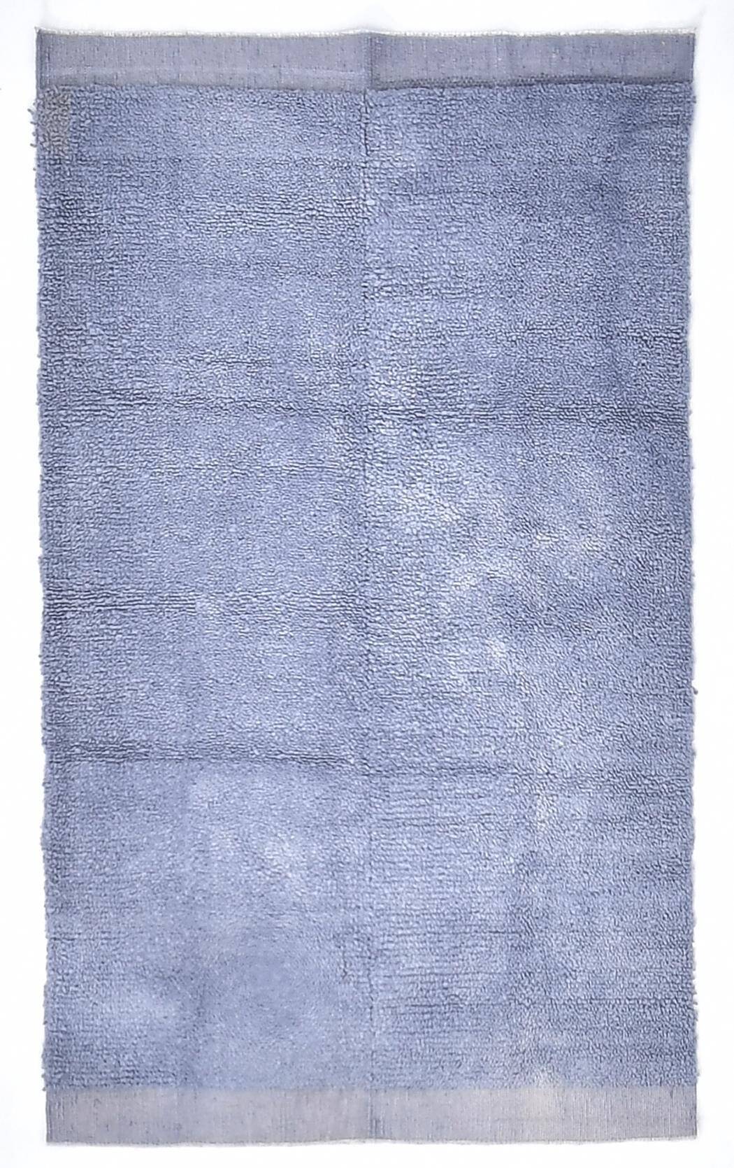 4x7 Sky Blue Handmade Turkish Vintage Rug 134x223Cm SK 240773