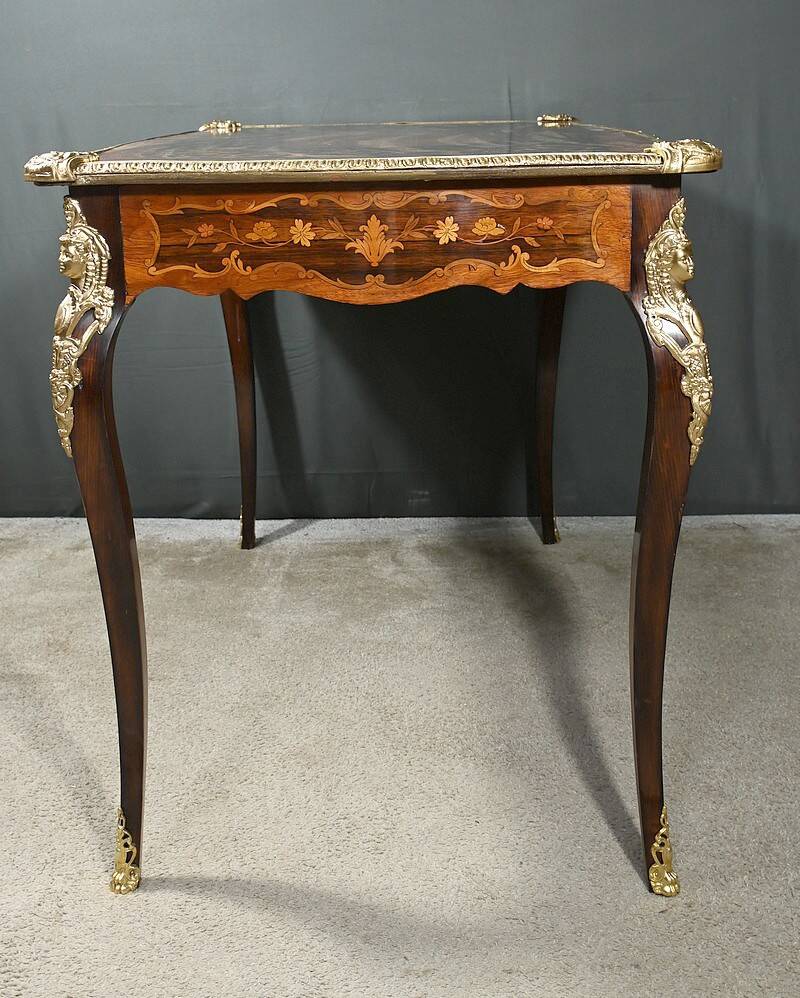 Rosewood Table with Marquetry, Napoléon III period
