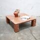 Vintage terracotta marble coffee table