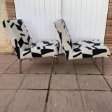 Vintage industrial fireside chair