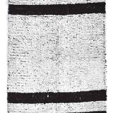 2x8 White Brown Striped Turkish Vintage Runner Rug 68x255Cm SK 242879