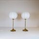 Pair of Bergboms B-024 table lamps mid-century, 1960s, Sweden