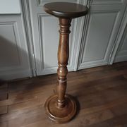 Sellette, porte-plante en bois tourné